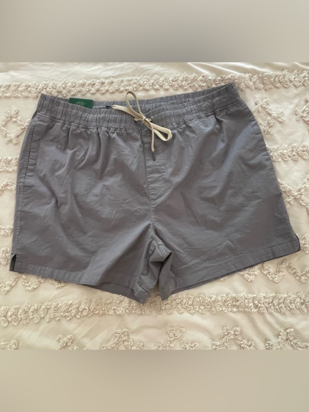 Right of Way XXL Light Gray Elastic Waist Shorts
